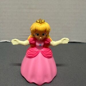 McDonald's Princess Peach 2022 Doll with Pink Gown and Golden Crown